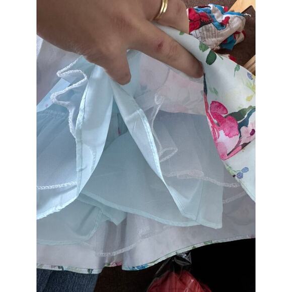 NWT Rare Editions Floral Embellished Dress - 4T $74 - Picture 6 of 6